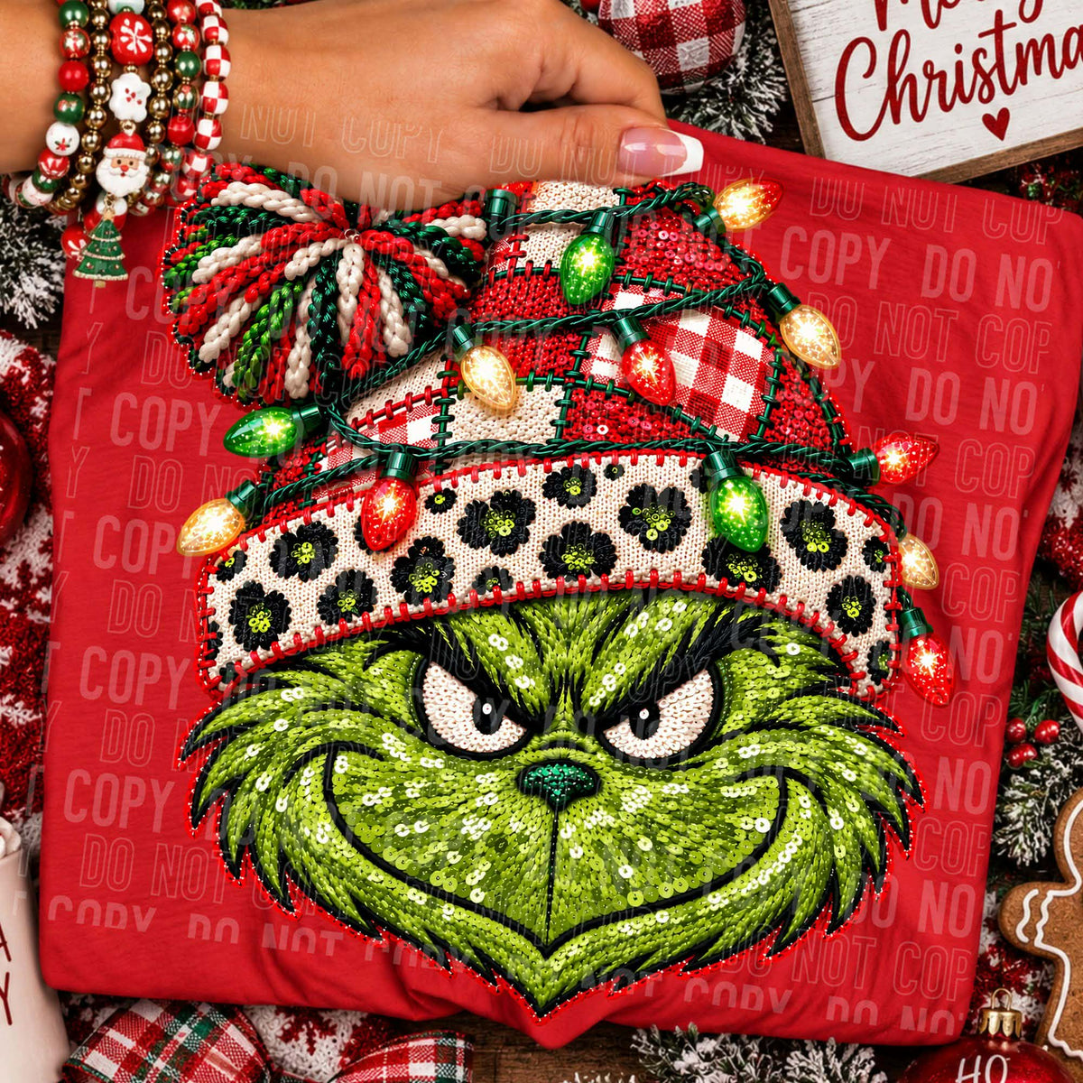 Gman Christmas beanie Sunday Special DTF transfer