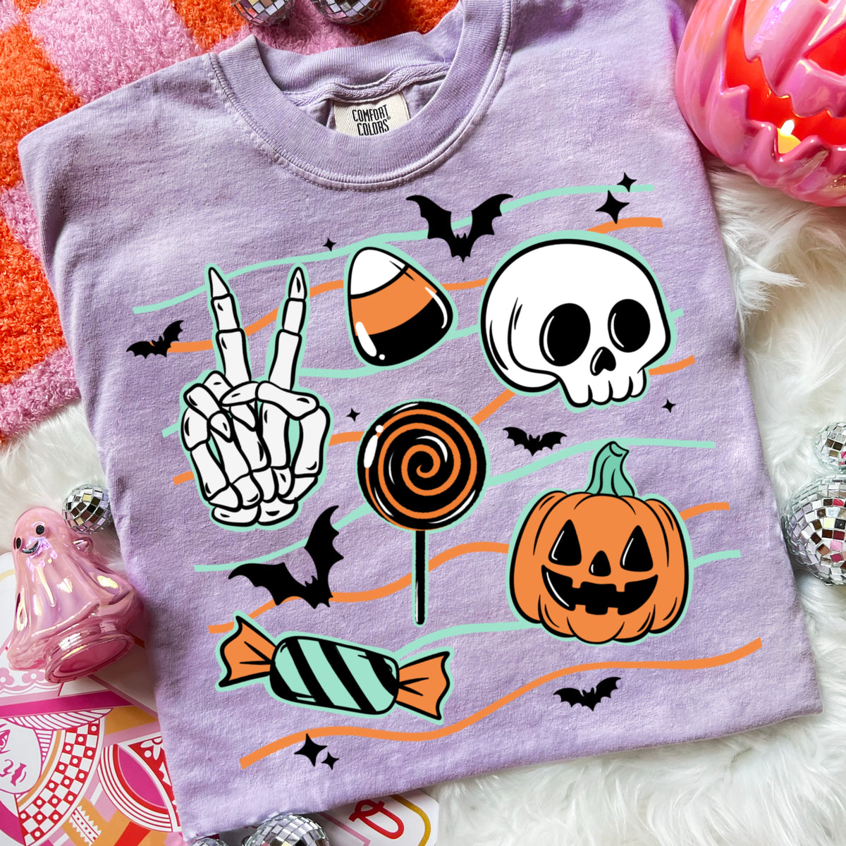 Halloween things what lines (csc) (black) DTF Transfer