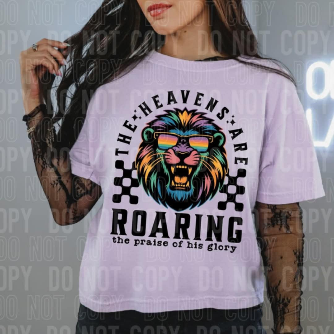 The heavens are roaring 96621 DTF transfer