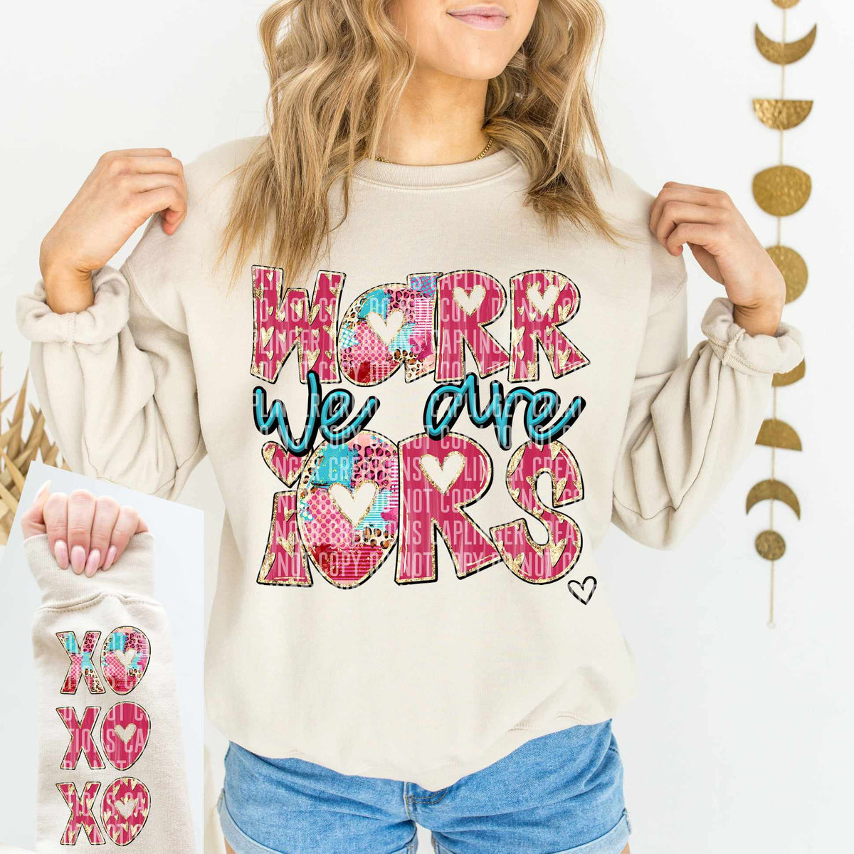 We are warriors valentine filled FRONT (caplinger) 75108 DTF transfer
