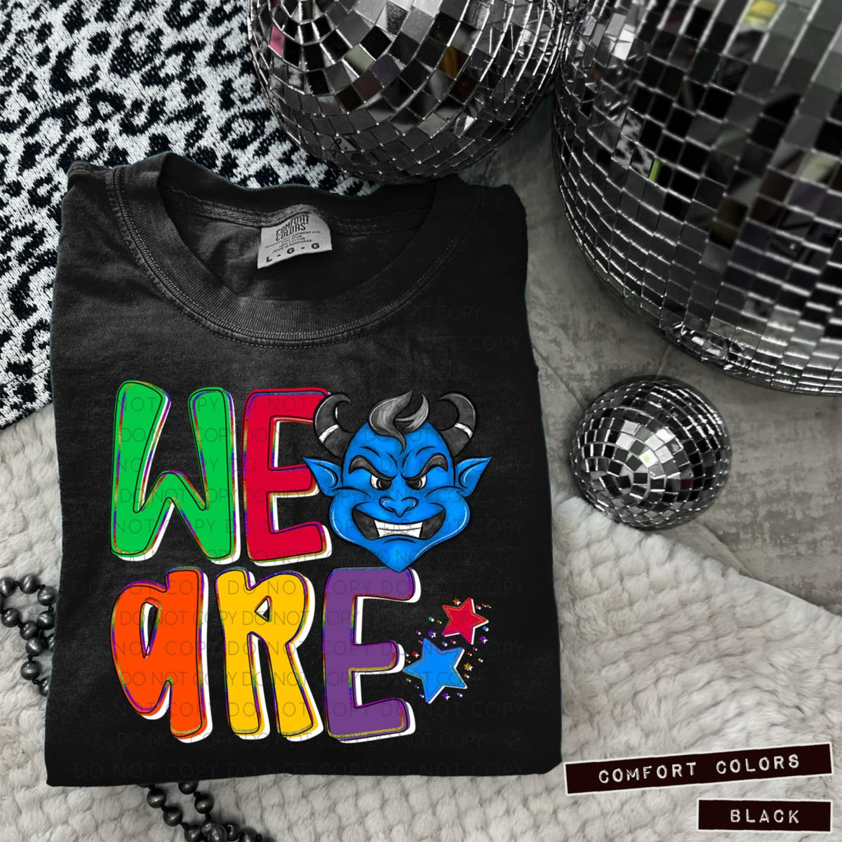 We are devils blue (Caplinger) 100826 DTF transfer