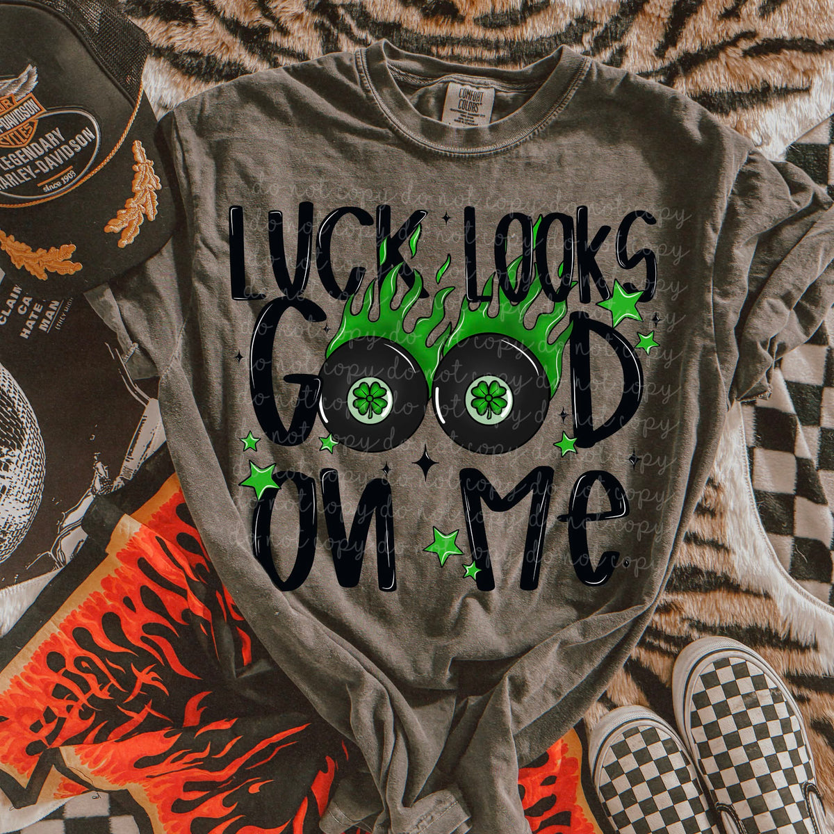 Luck looks good on me (MMD) DTF transfer