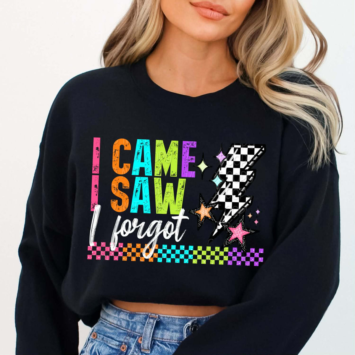 I came I saw I forgot WHITE (DWS) DTF Transfer