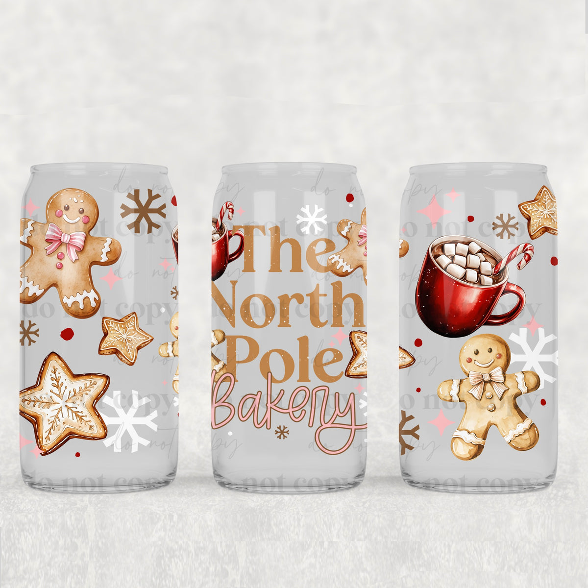 North Pole bakery (exclusive) UV DTF WRAP