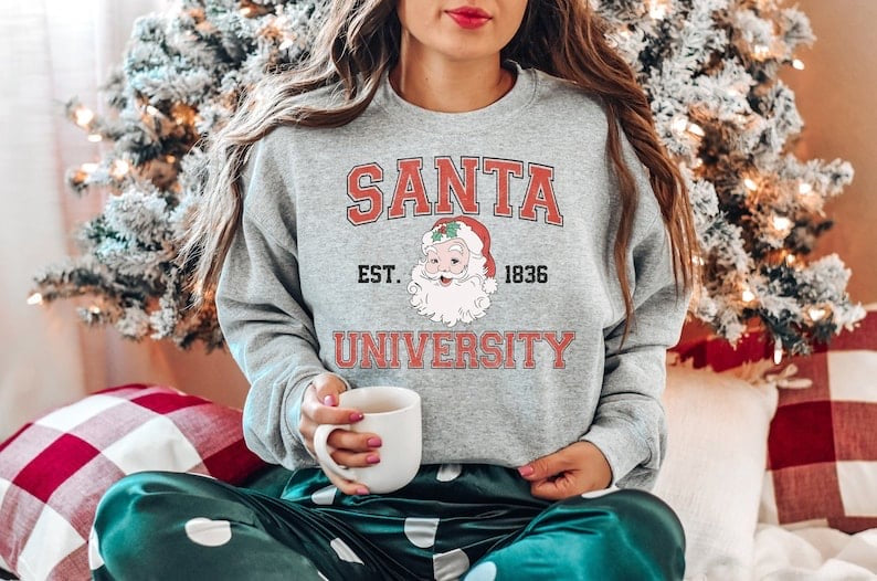 Santa university grunge 50951 DTF transfer
