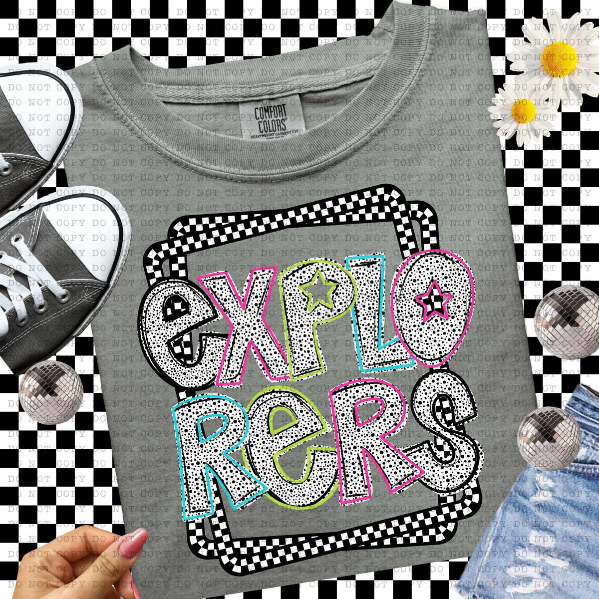 Explorers Dalmatian filled mascots  (ECHT) 55107 DTF transfer