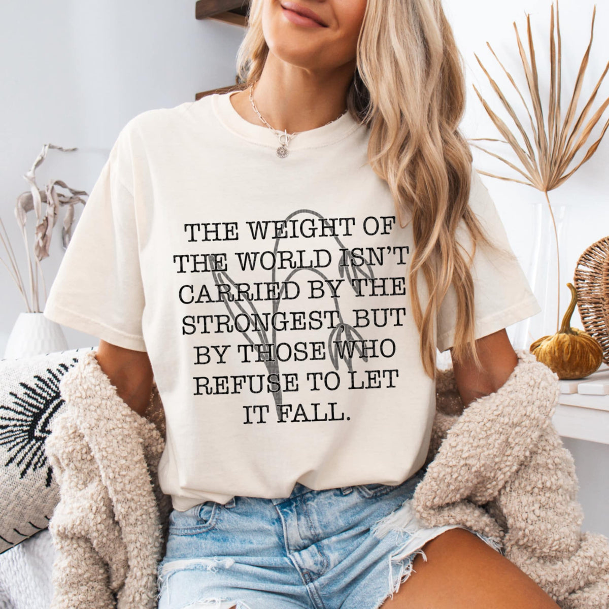The weight of the world isn’t carried by the strongest (SDD) 94677 DTF transfer