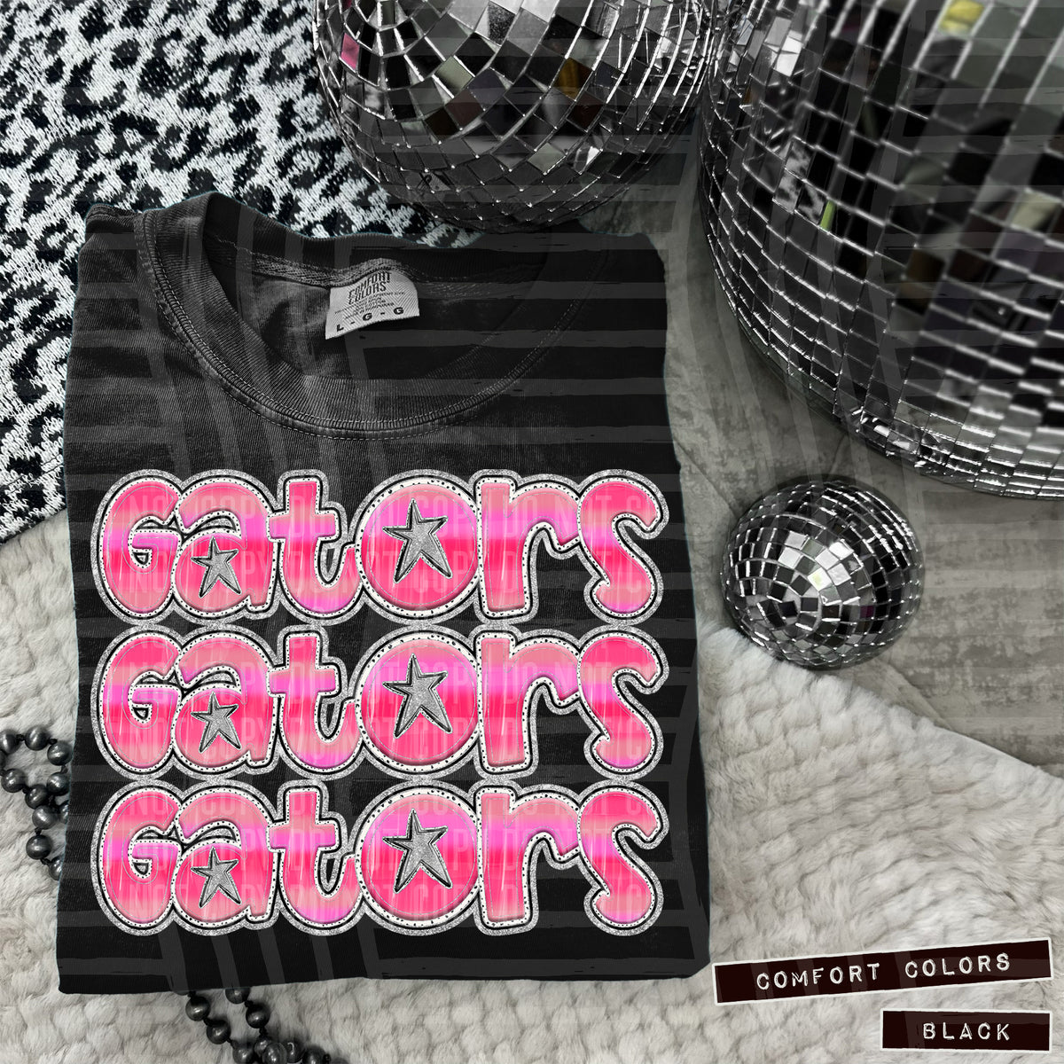 Gators Pink Stacked (Caplinger) 101937 DTF transfer
