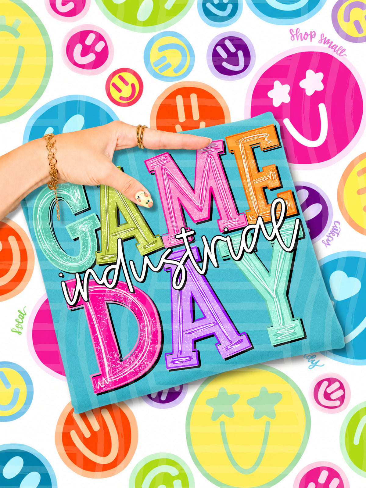 industrials simply colorful game day (caplinger) DTF Transfer