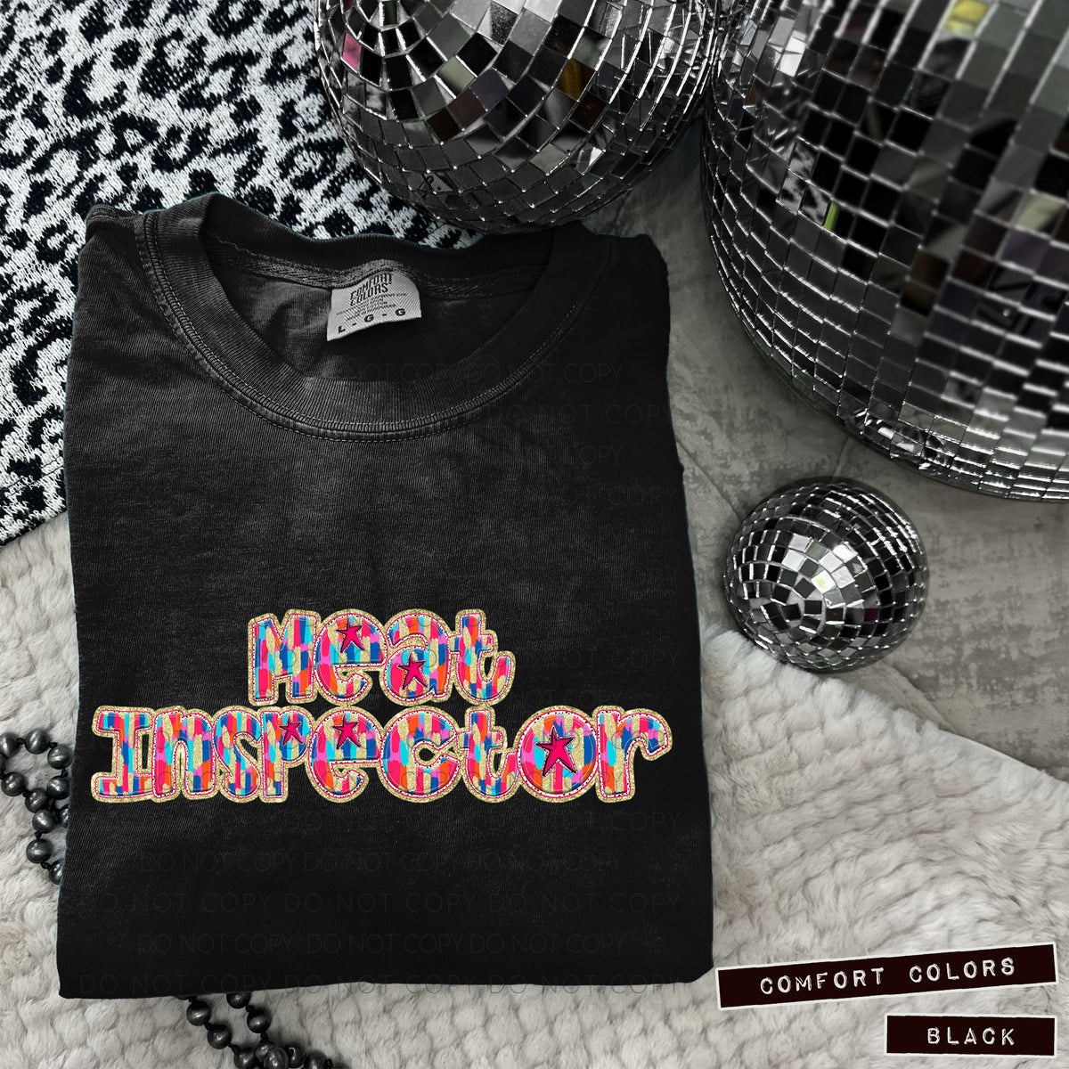 Meat Inspector Tutti Brushstrokes (Caplinger) DTF transfer