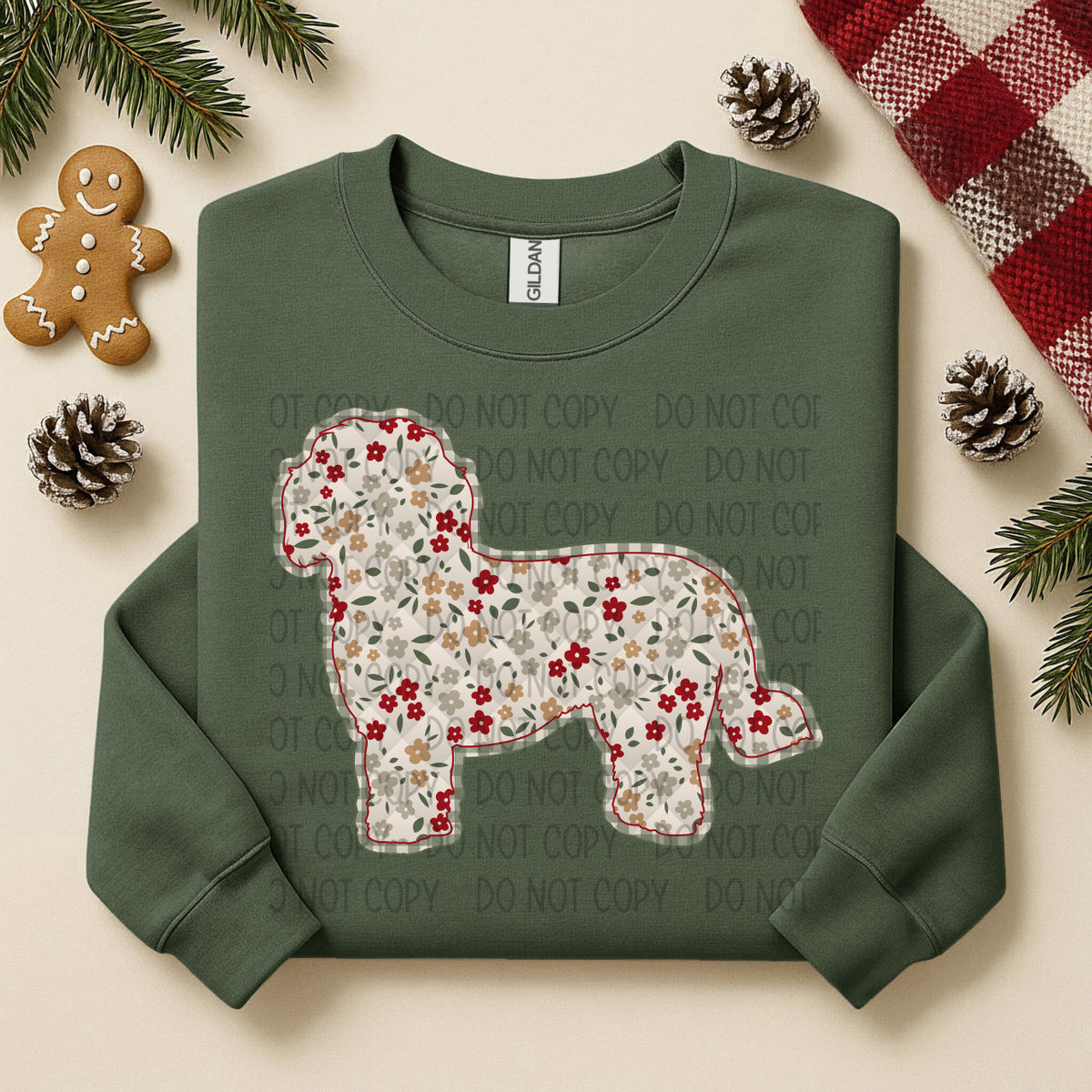 Cavachon Floral (SWD) DTF TRANSFER