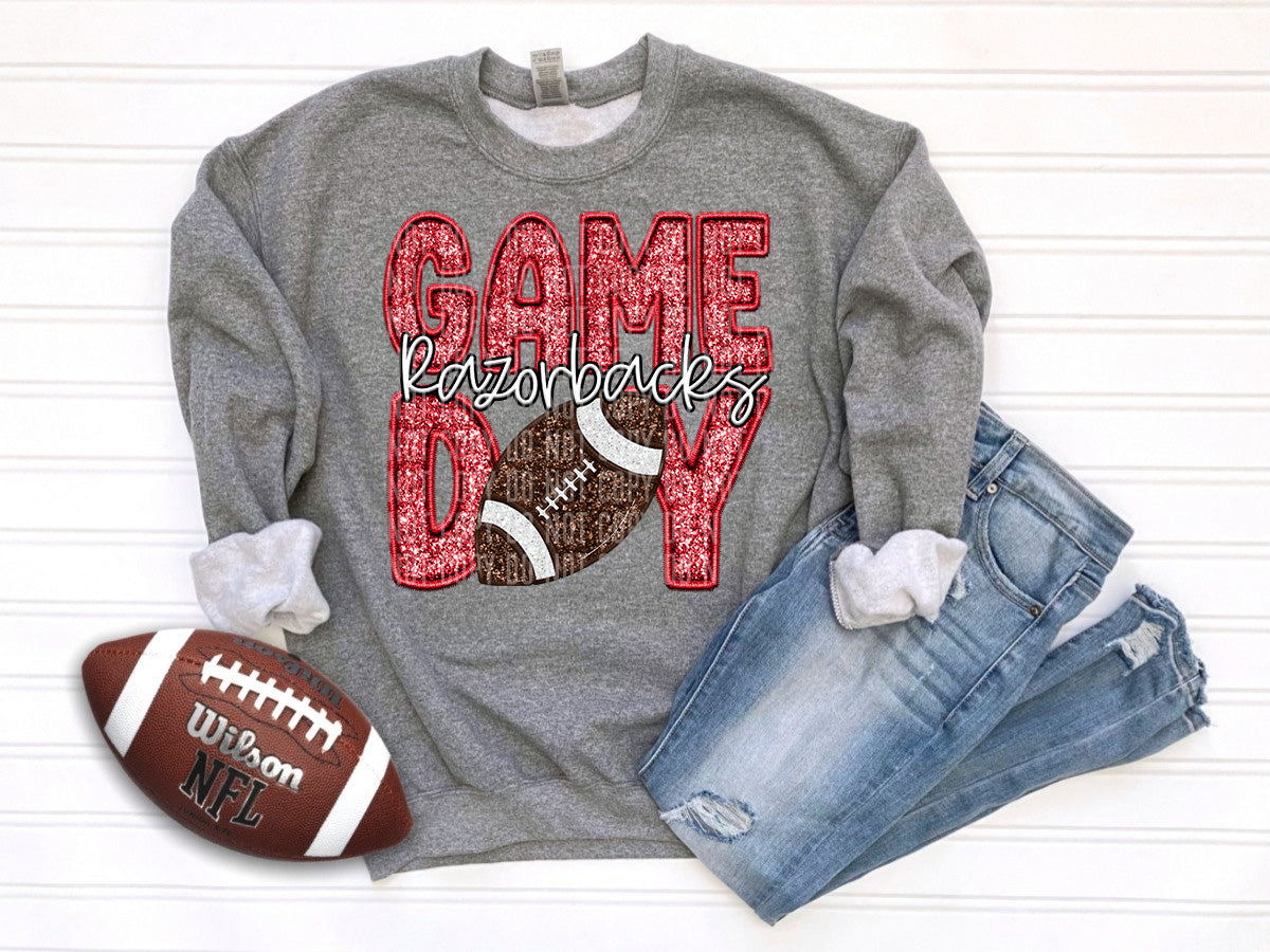 Game day Razorbacks RED (Caplinger) DTF transfer