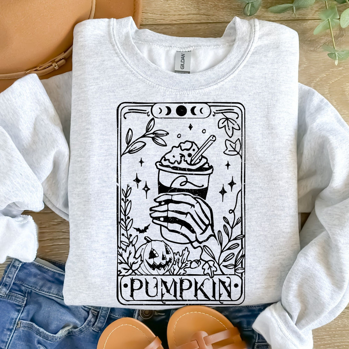 Pumpkin Terot Black Distressed-38336-DTF transfer