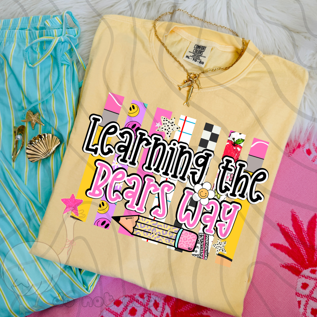 Learning the bears way school stripes (DKD) DTF Transfer
