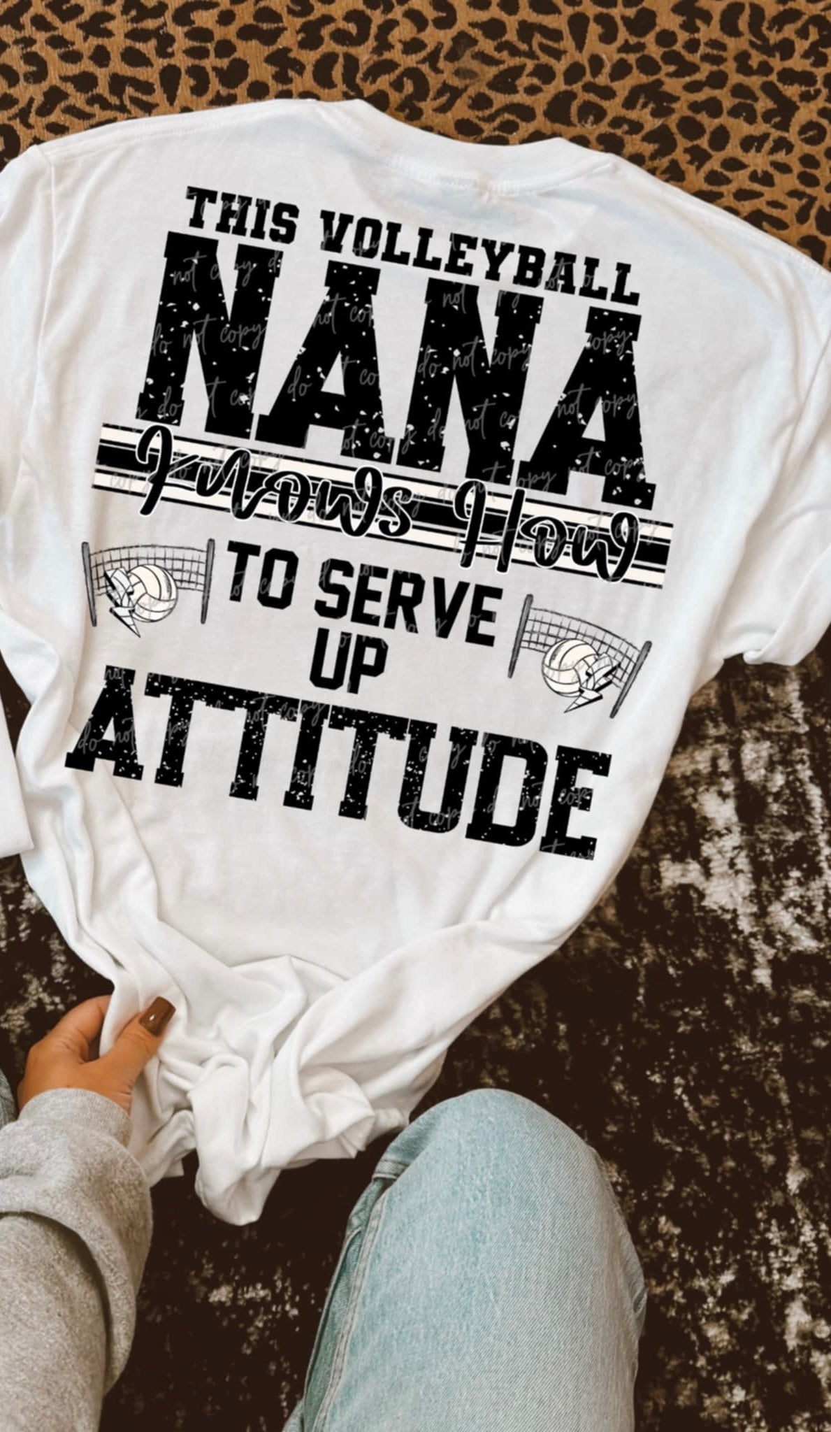 This volleyball nana knows how to serve up attitude (VIRGO) 90576 DTF transfer
