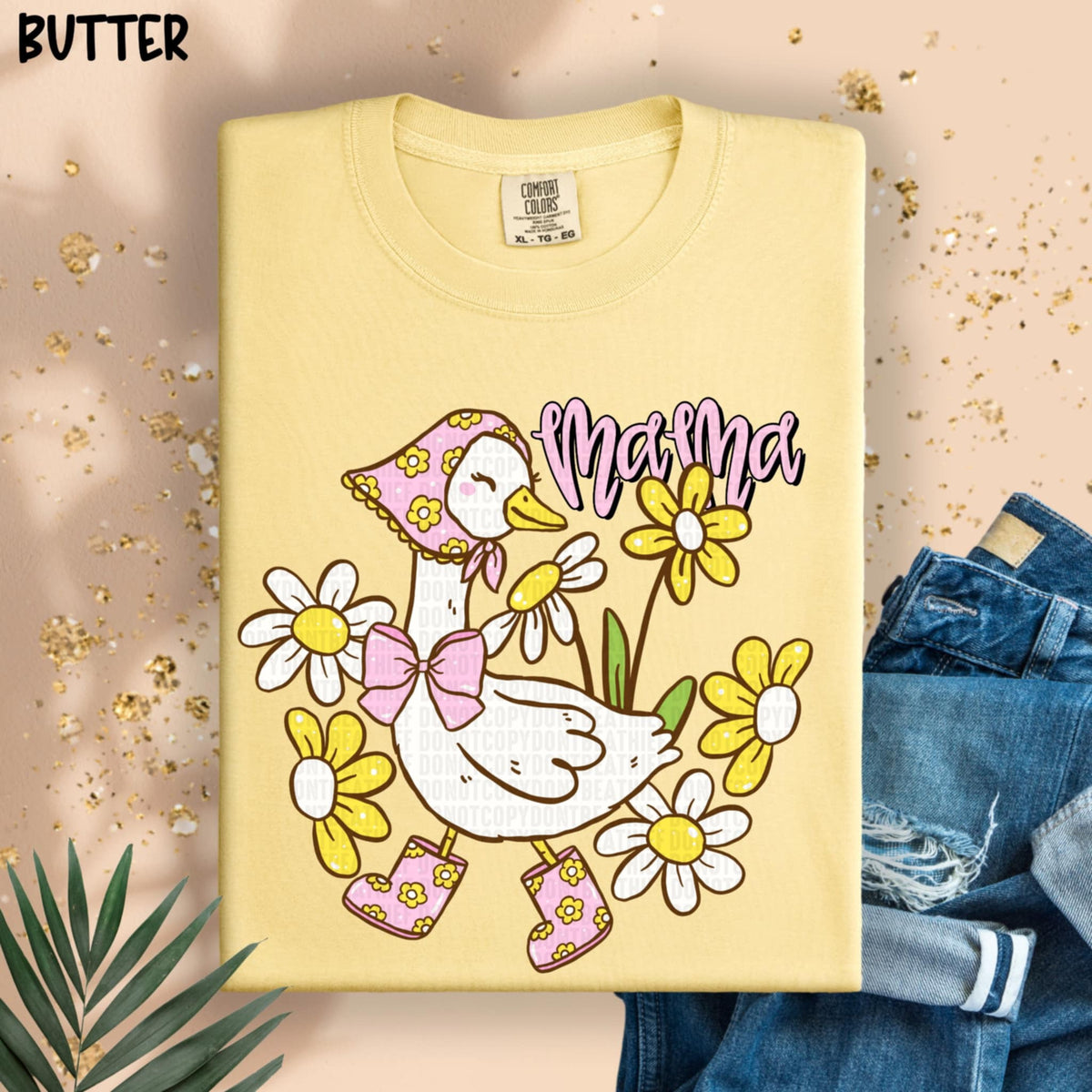 Mama goose pink font (SDD) 95655 DTF transfer