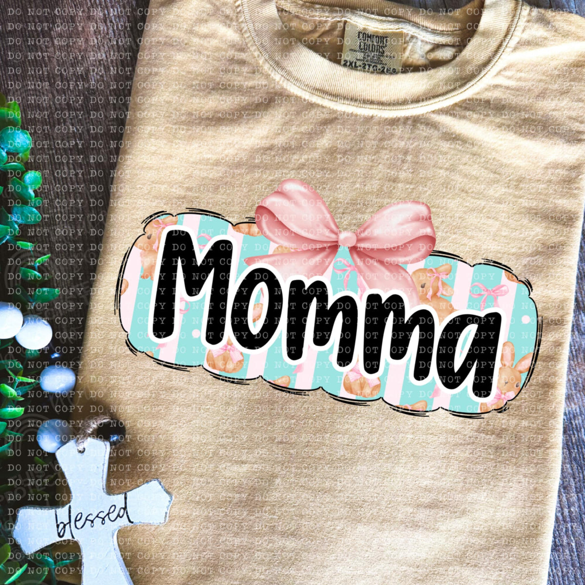 Momma bunny background (ECHT) 85652 DTF transfer