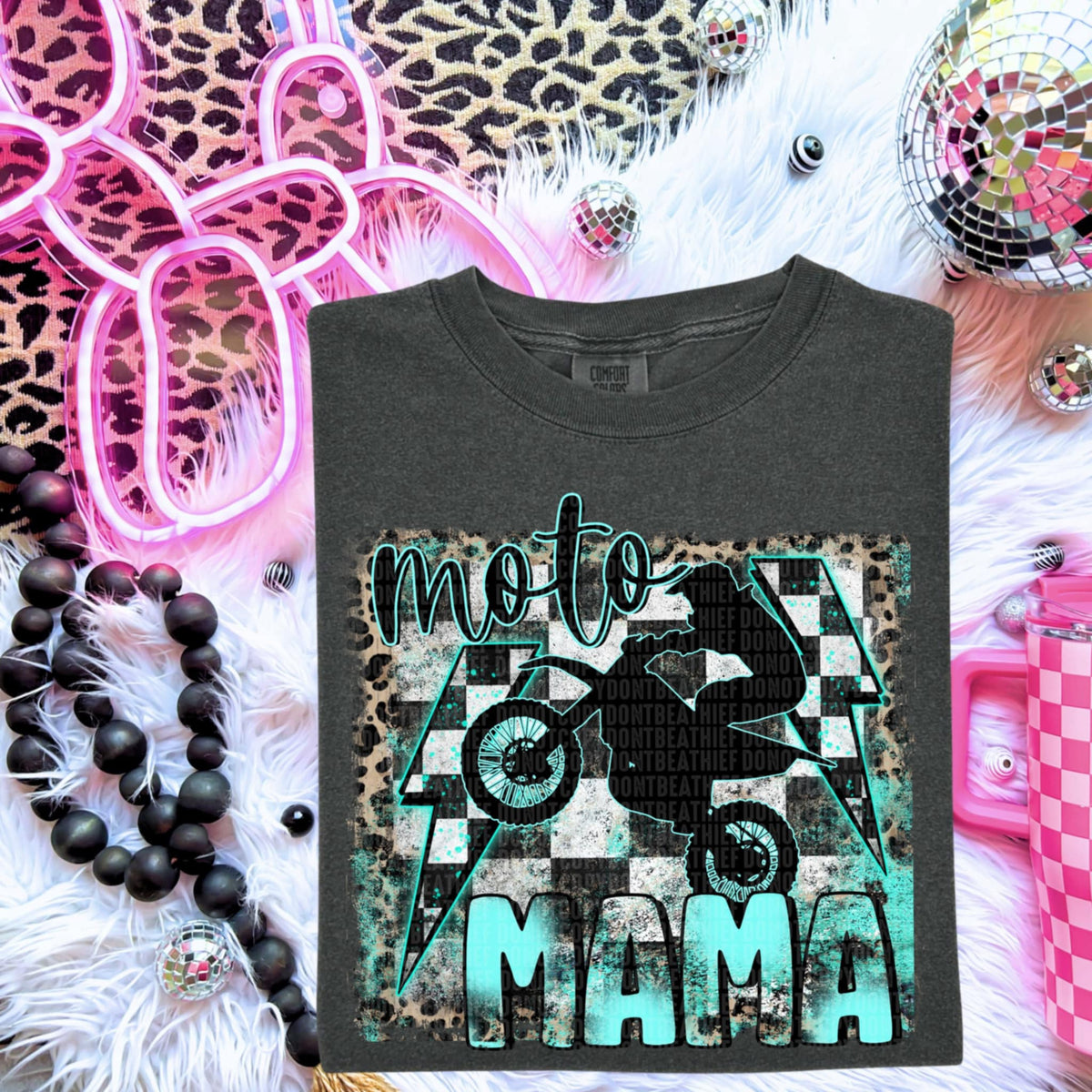 Moto mama blue  (SDD) 96716 DTF transfer