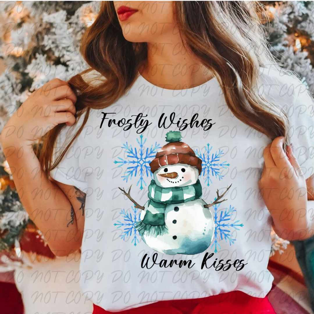 Frosty wishes warm kisses (vintage) 67317 DTF transfer