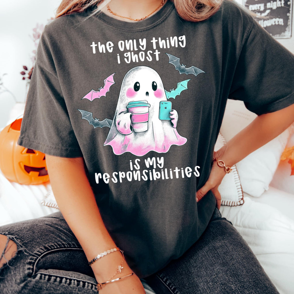 The only things I ghost is my responsibilities (CMD) 109442 DTF transfer