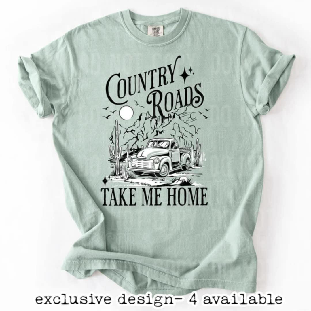 Country roads take me home 91575 DTF transfer