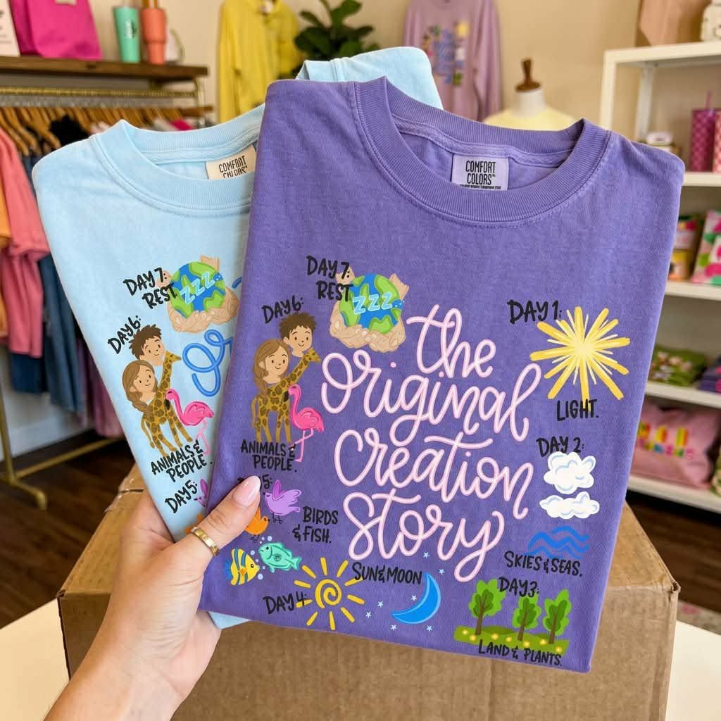 The original creation story DTF Transfer