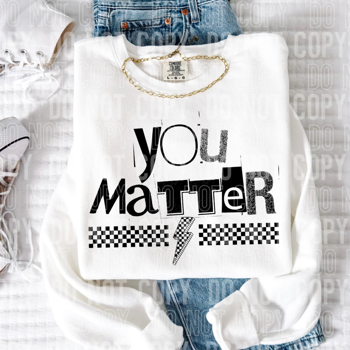 You matter lightning bolt 96995 DTF transfer