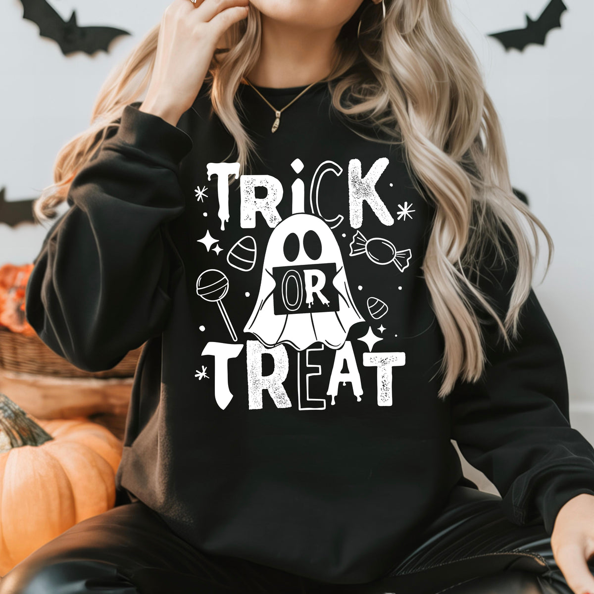 Trick or treat (white) (CSC) DTF Transfer