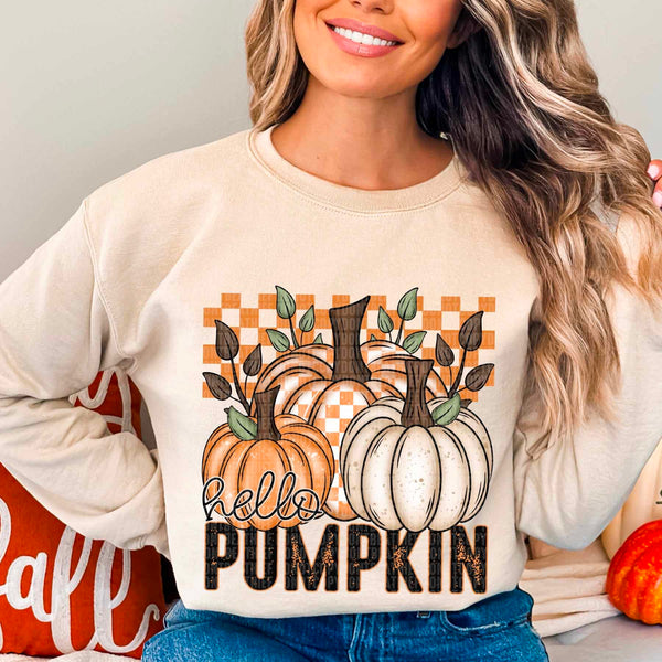 Hello pumpkin 3 pumpkins 53522 DTF transfer