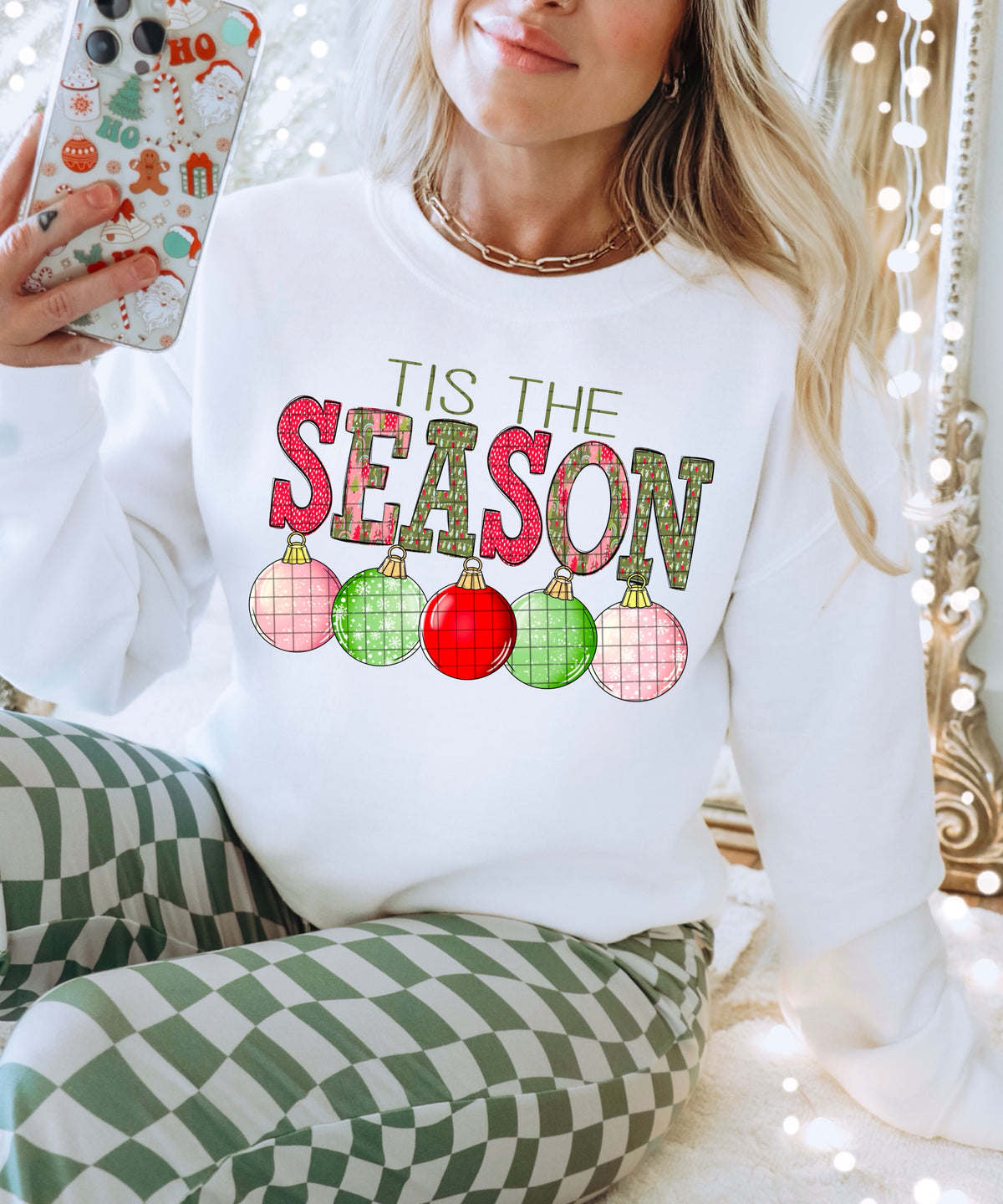 Tis the season ornaments (DDD) DTF transfer