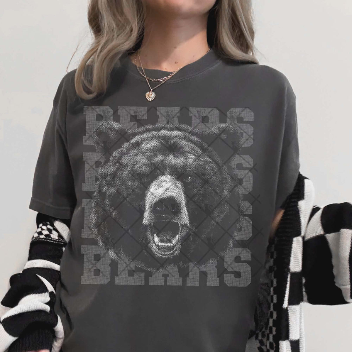 Bears gray mascot (TTD) DTF transfer