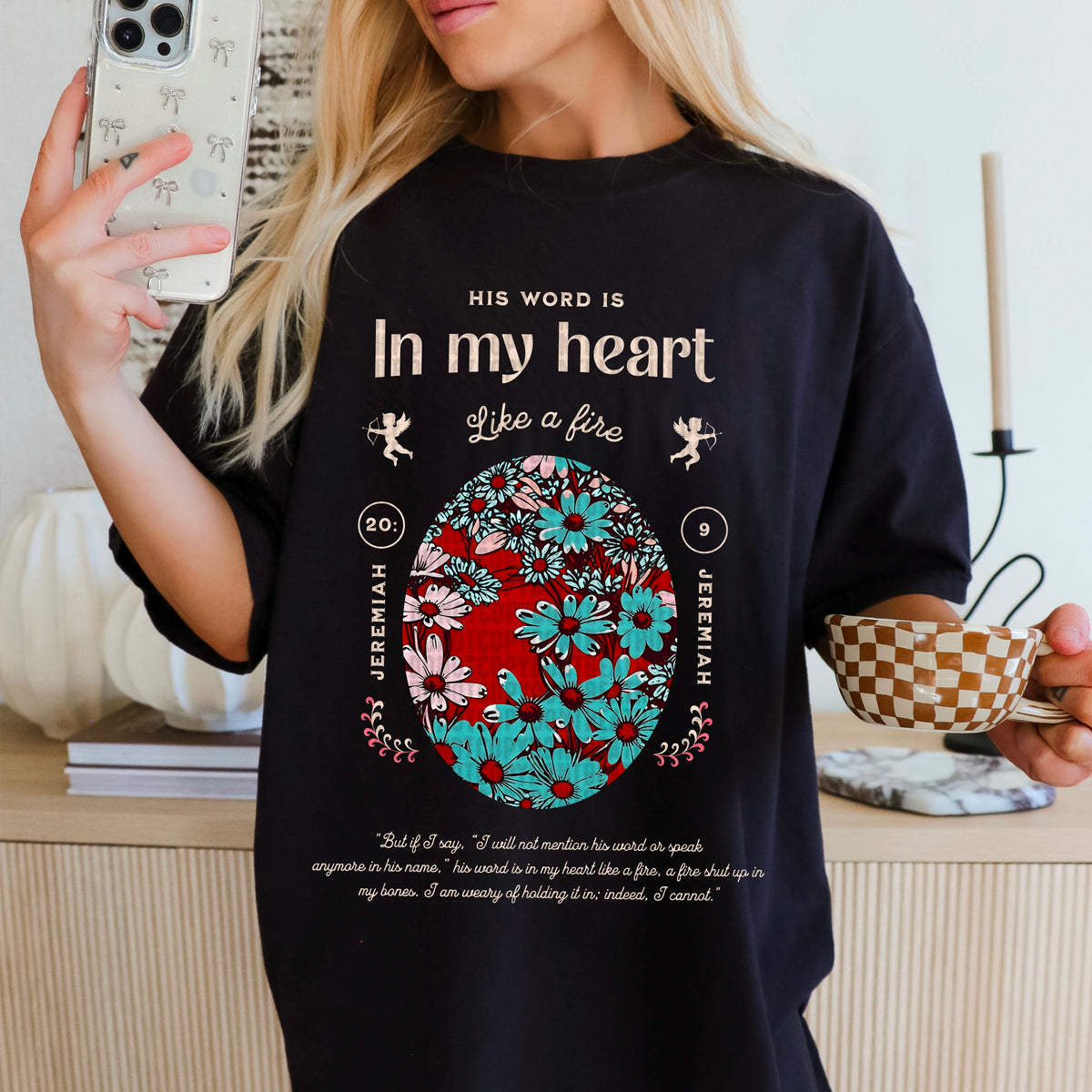 His word is in my heart like a fire 94876 DTF transfer