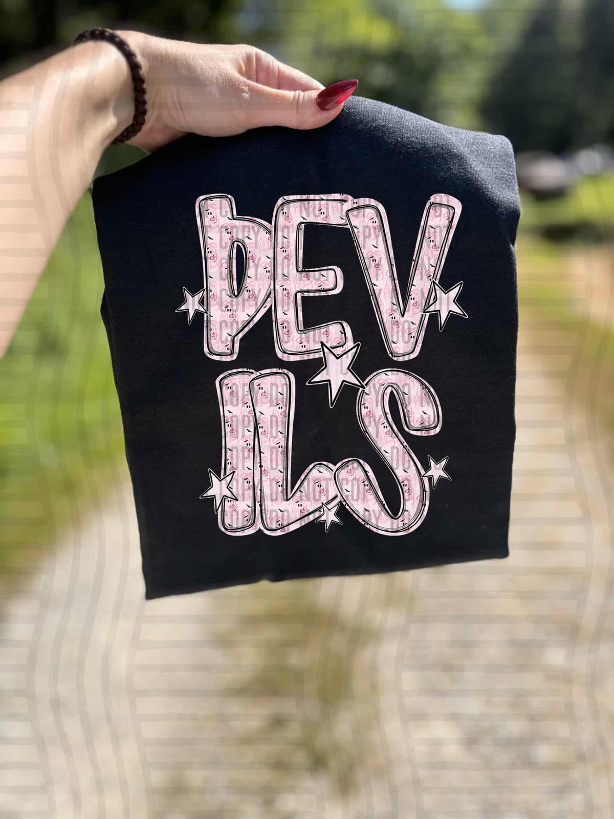 Devils Mascot ghost (caplinger) DTF transfer