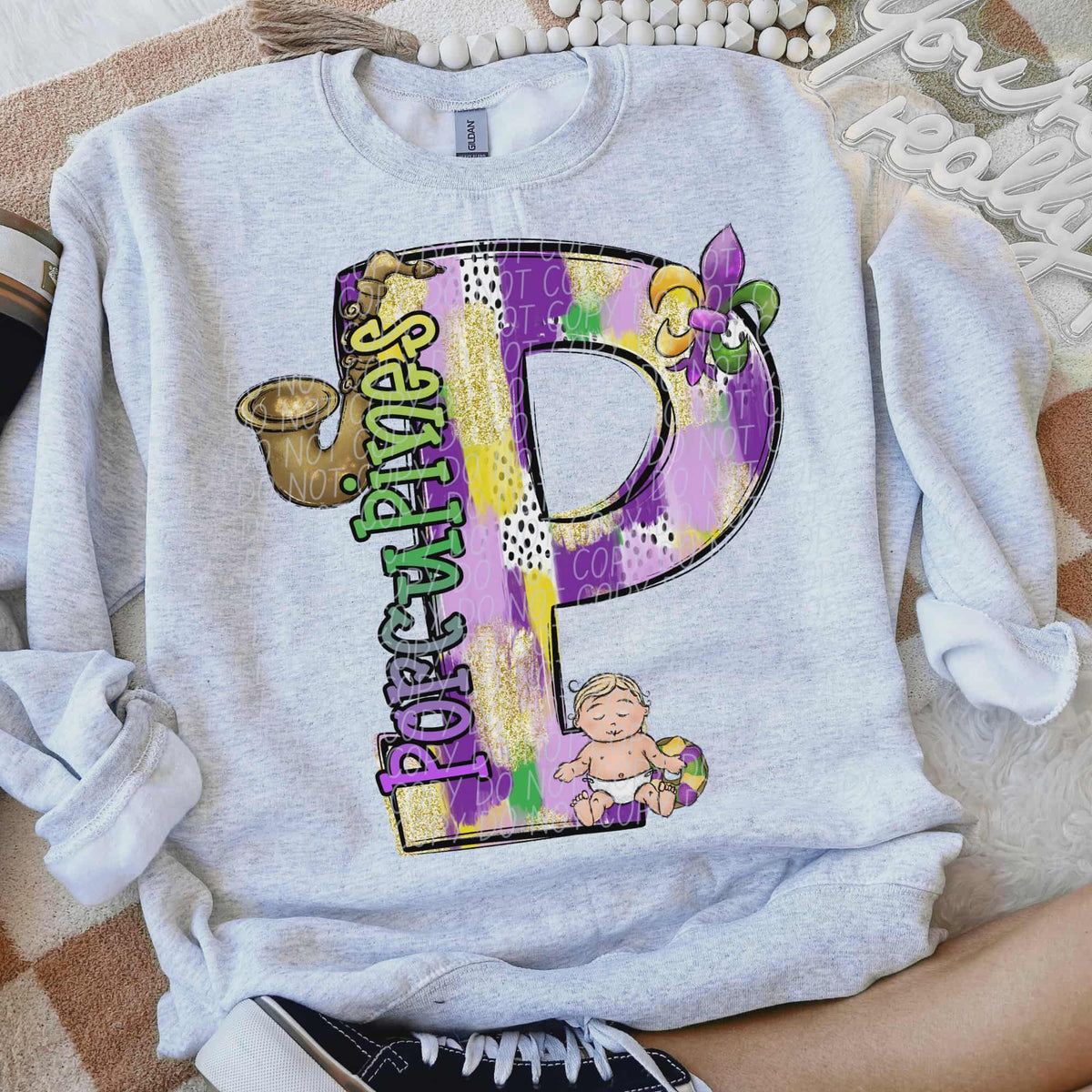 Porcupines Mardi Gras (city) DTF Transfer