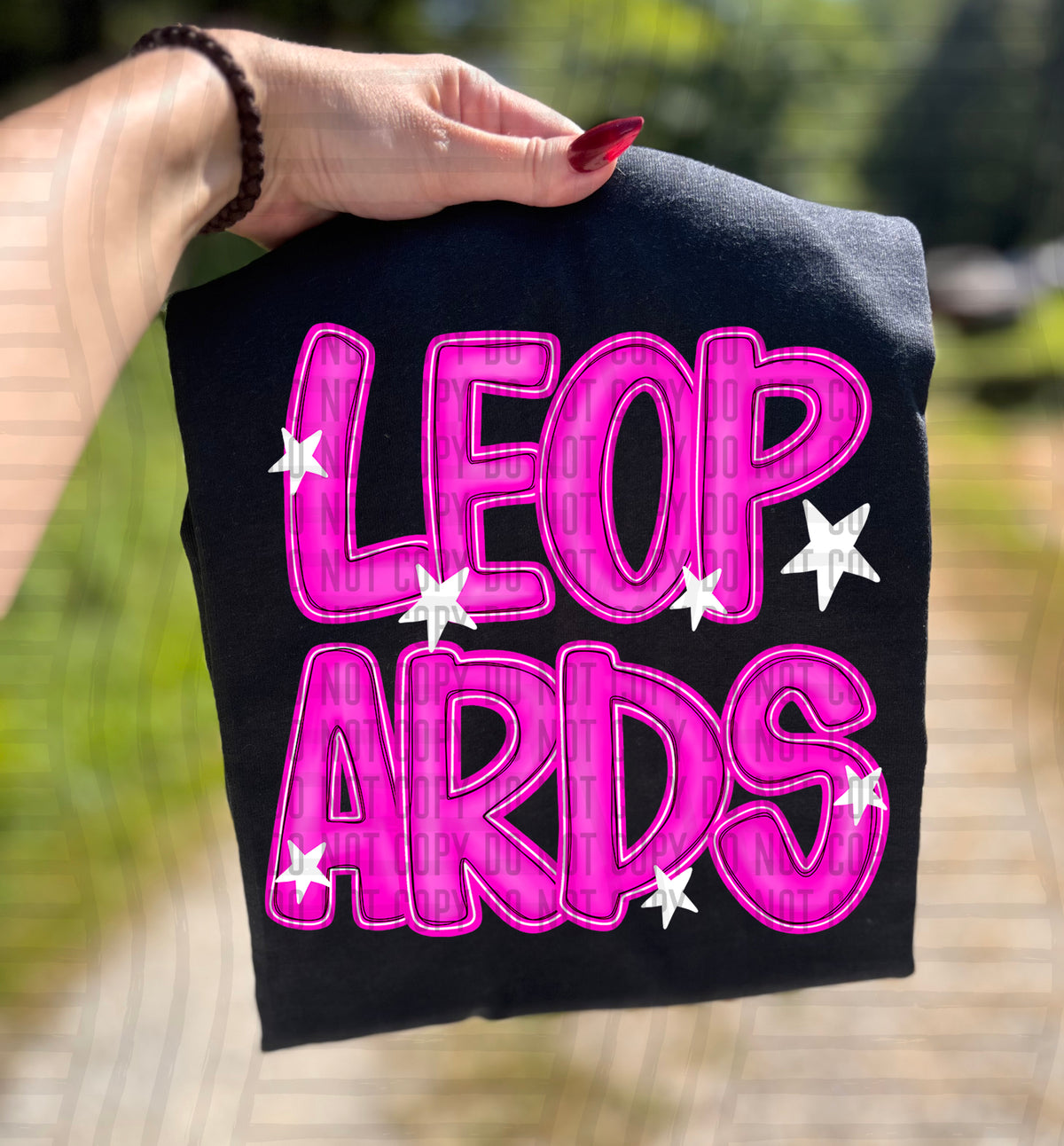 Leopards Pink And Preppy Split 112909 DTF transfer