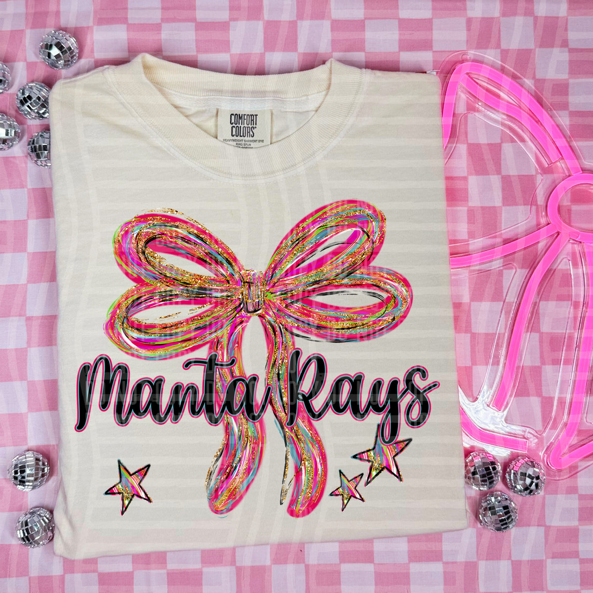 Manta Rays Whimsical Bow (caplinger) DTF transfer