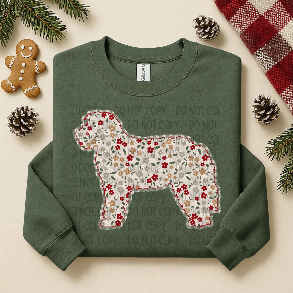 Cavapoo Floral (SWD) DTF TRANSFER