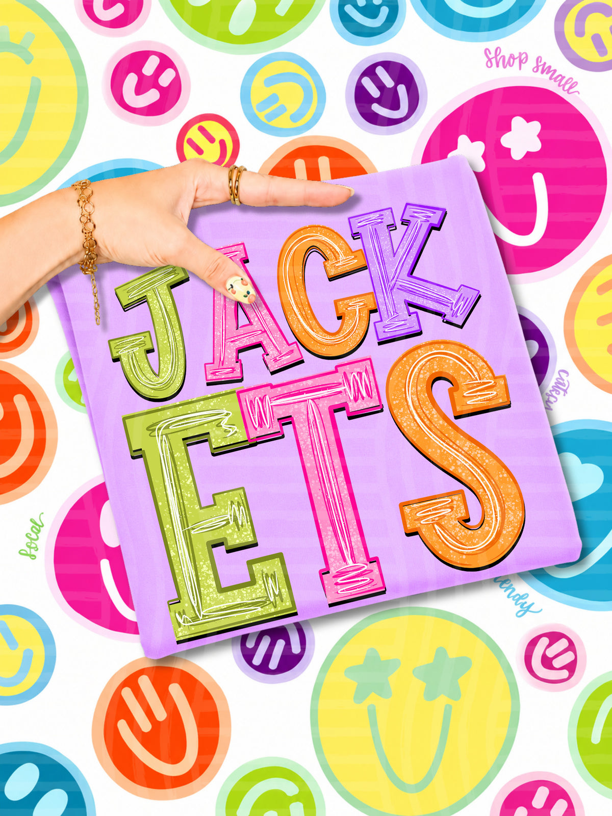 jackets simply colorful stacked (Caplinger) DTF Transfer