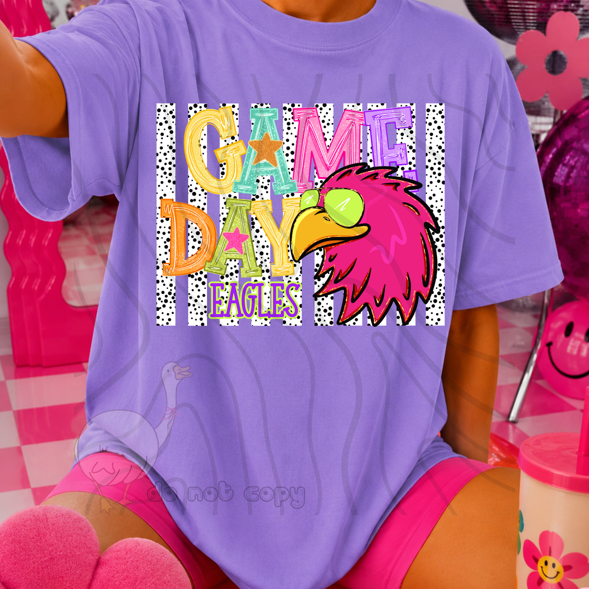 Eagles poppy game day (DKD) DTF Transfer