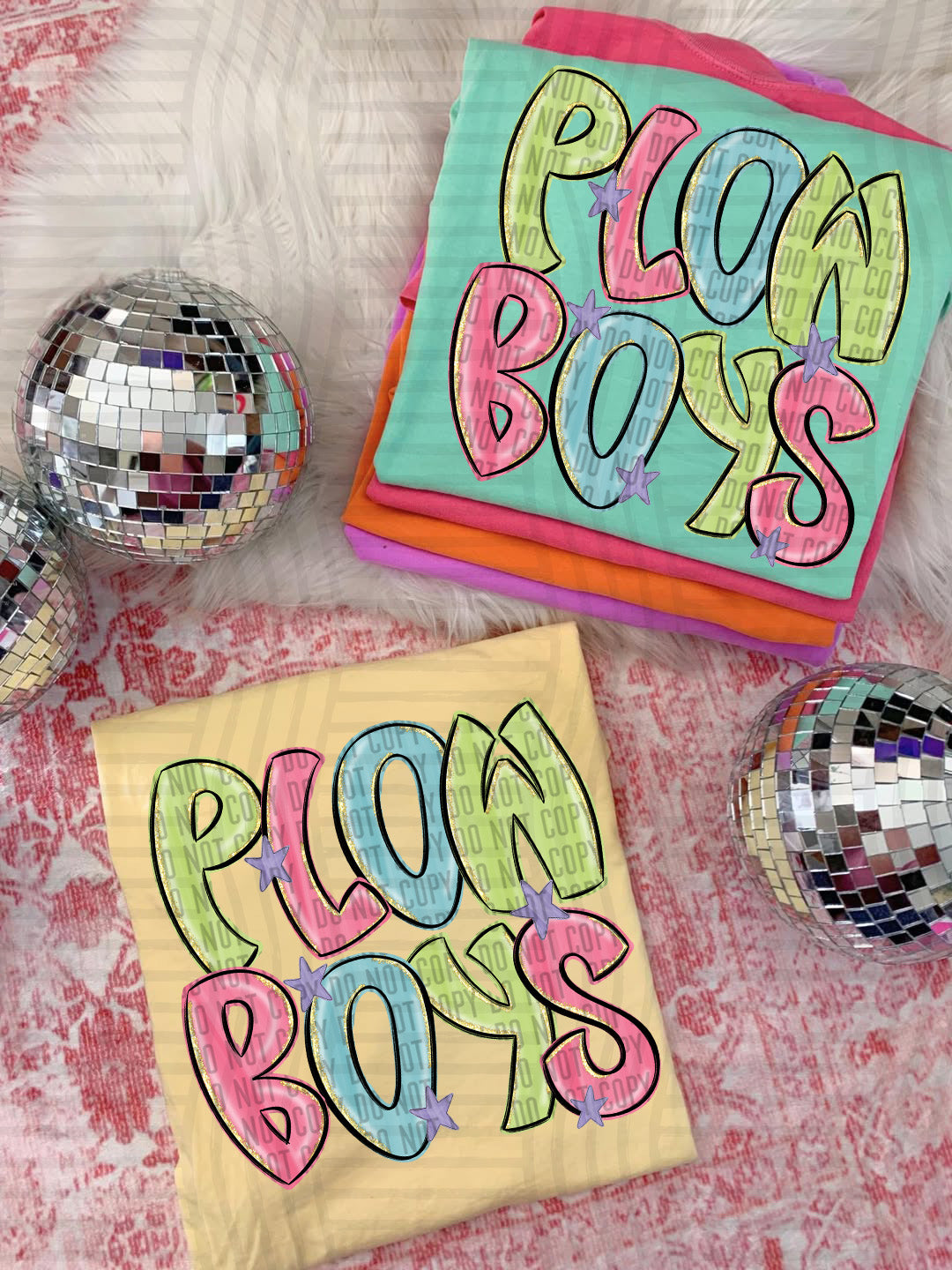 Plowboys Glittery & Preppy Mascots (Caplinger) DTF transfer