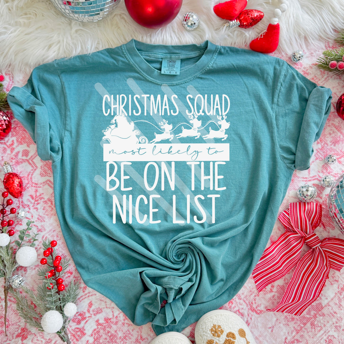 Most likely to be on nice list WHITE (SDD) 115101 DTF transfer
