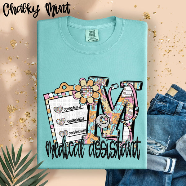 M medical assistant clip board (SDD) 98679 DTF transfer