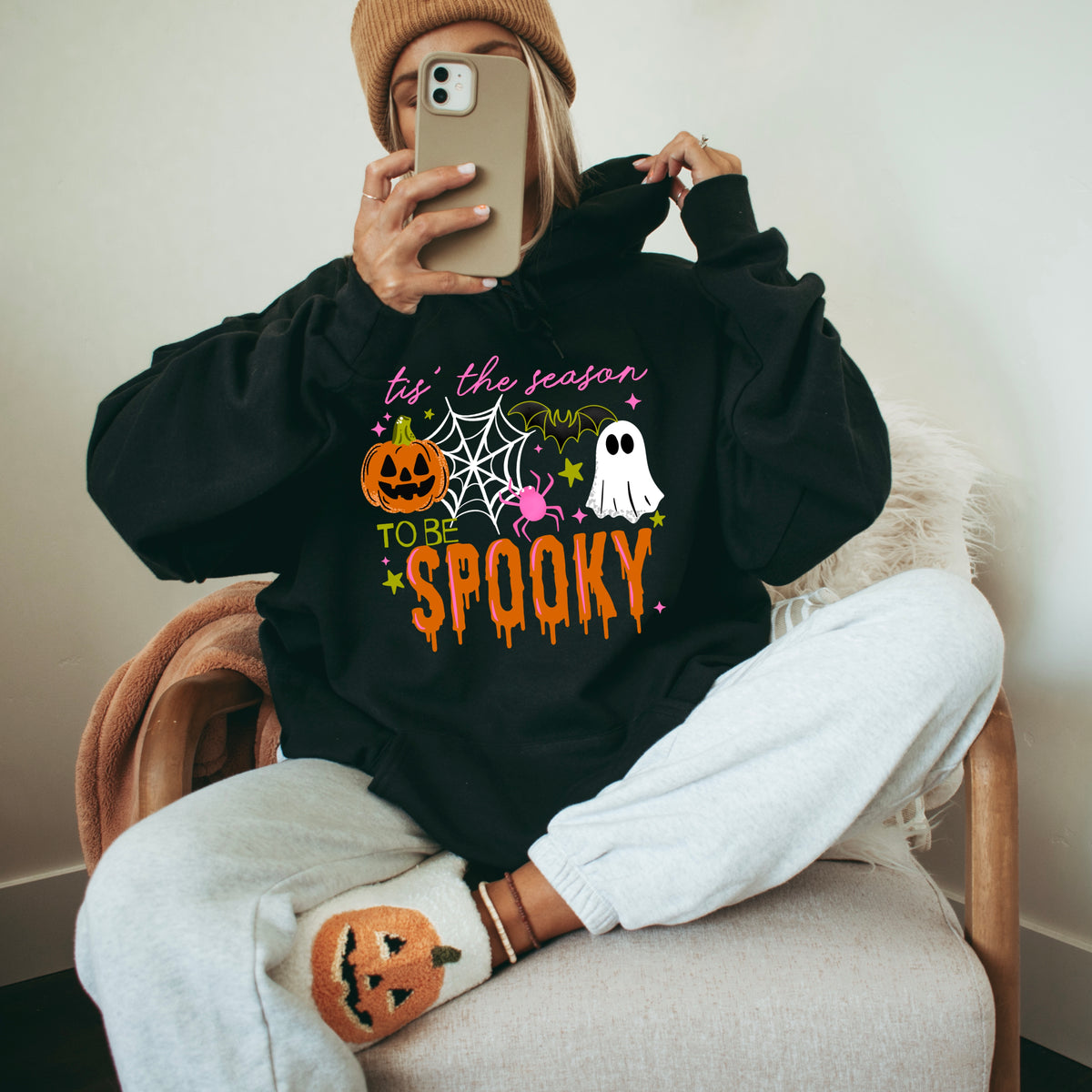 Tis the season to be spooky (pumpkin and ghost) (CSC) DTF Transfer