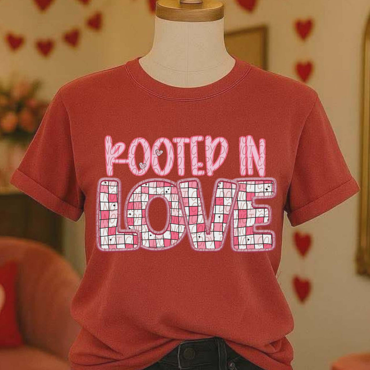 Rooted in love (city) DTF transfer