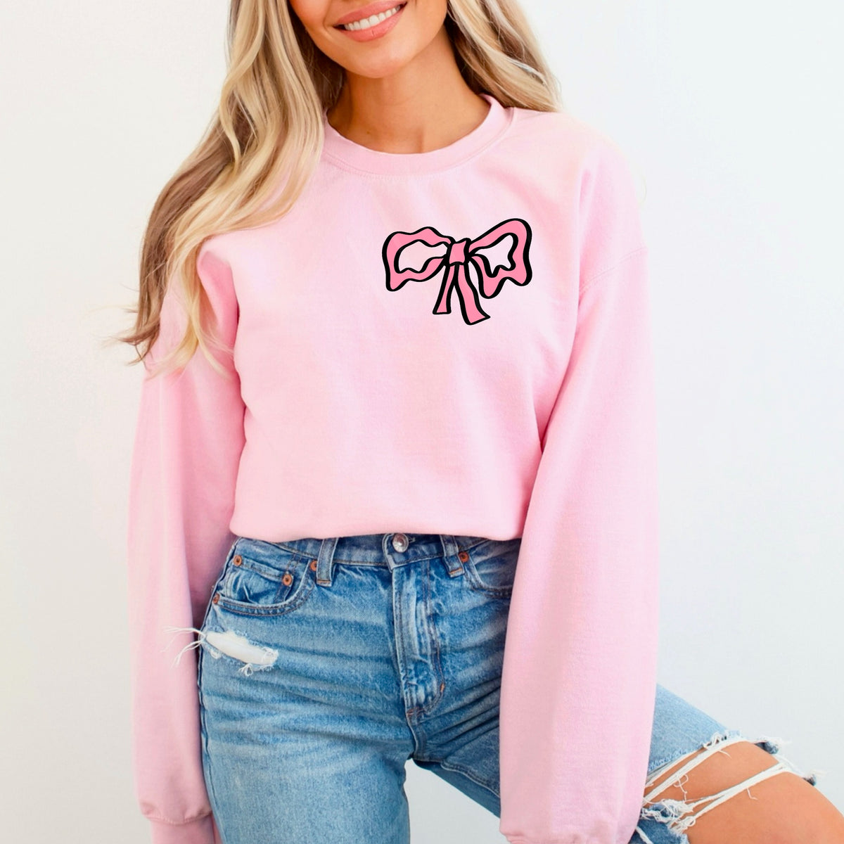 Pink Bow pocket scarlow 110355 DTF transfer