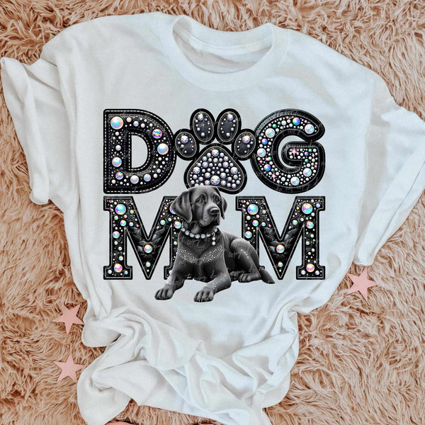 Labrador Dog mom rhinestone 49072 DTF transfer