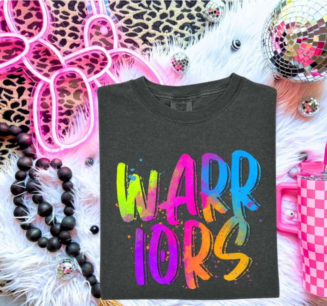Warriors Neon Splatter (S&G) 100044 DTF transfer