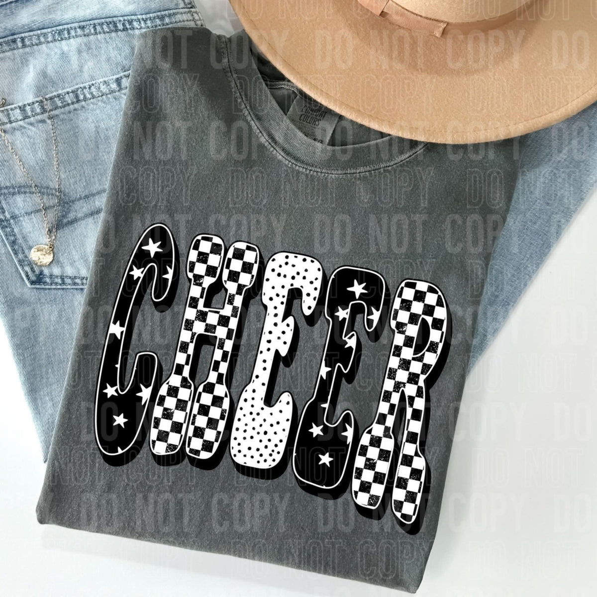 Cheer black and white (SBB) 109880 DTF transfer