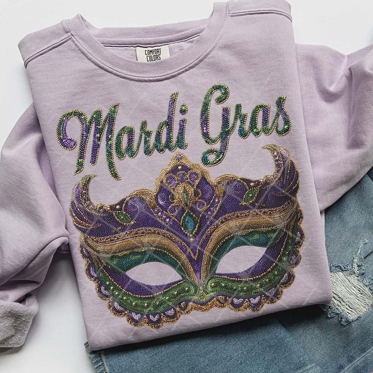 Mardi Gras Mask (TTG) DTF transfer