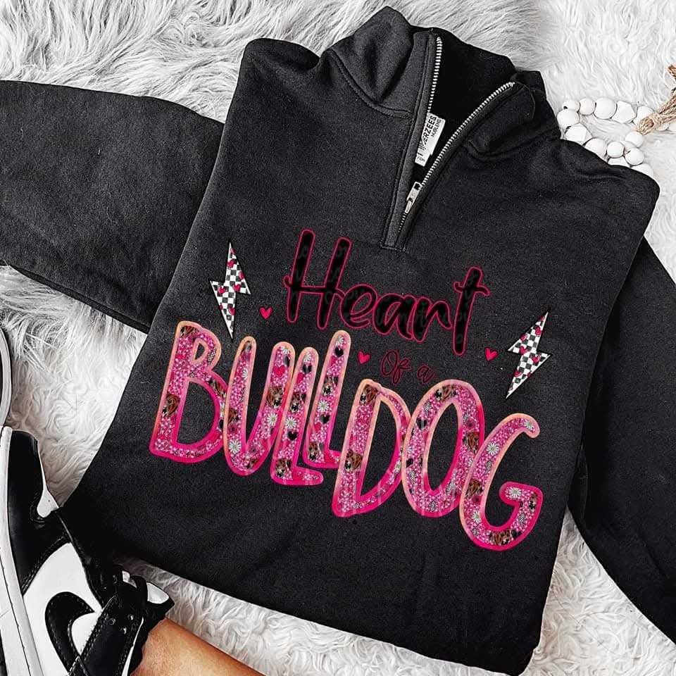 Heart of a bulldogs (VIRGO) 82264 DTF transfer